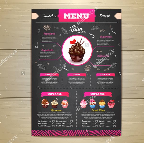 Free Bakery Menu Template Awesome 17 Sweets Menu Templates Free &amp; Premium Download