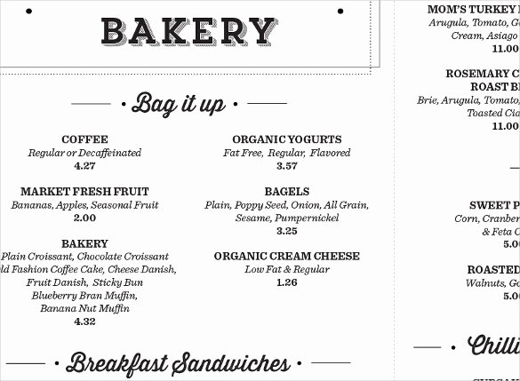 Free Bakery Menu Template Beautiful 29 Bakery Menu Templates Psd Ai Docs