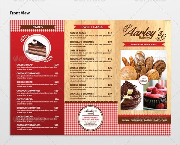 Free Bakery Menu Template Best Of 16 Sample Bakery Menu Templates