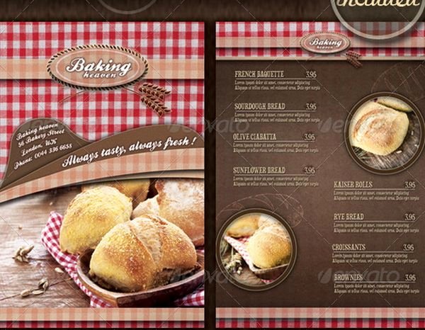 Free Bakery Menu Template Best Of 30 Food Menus Templates for Café and Restaurants