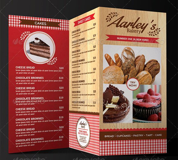 Free Bakery Menu Template New 30 Bakery Menu Templates Psd Pdf Eps Indesign