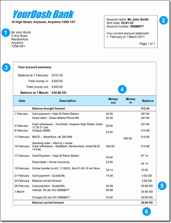 Free Bank Statement Template Beautiful 8 Bank Statement Template Free