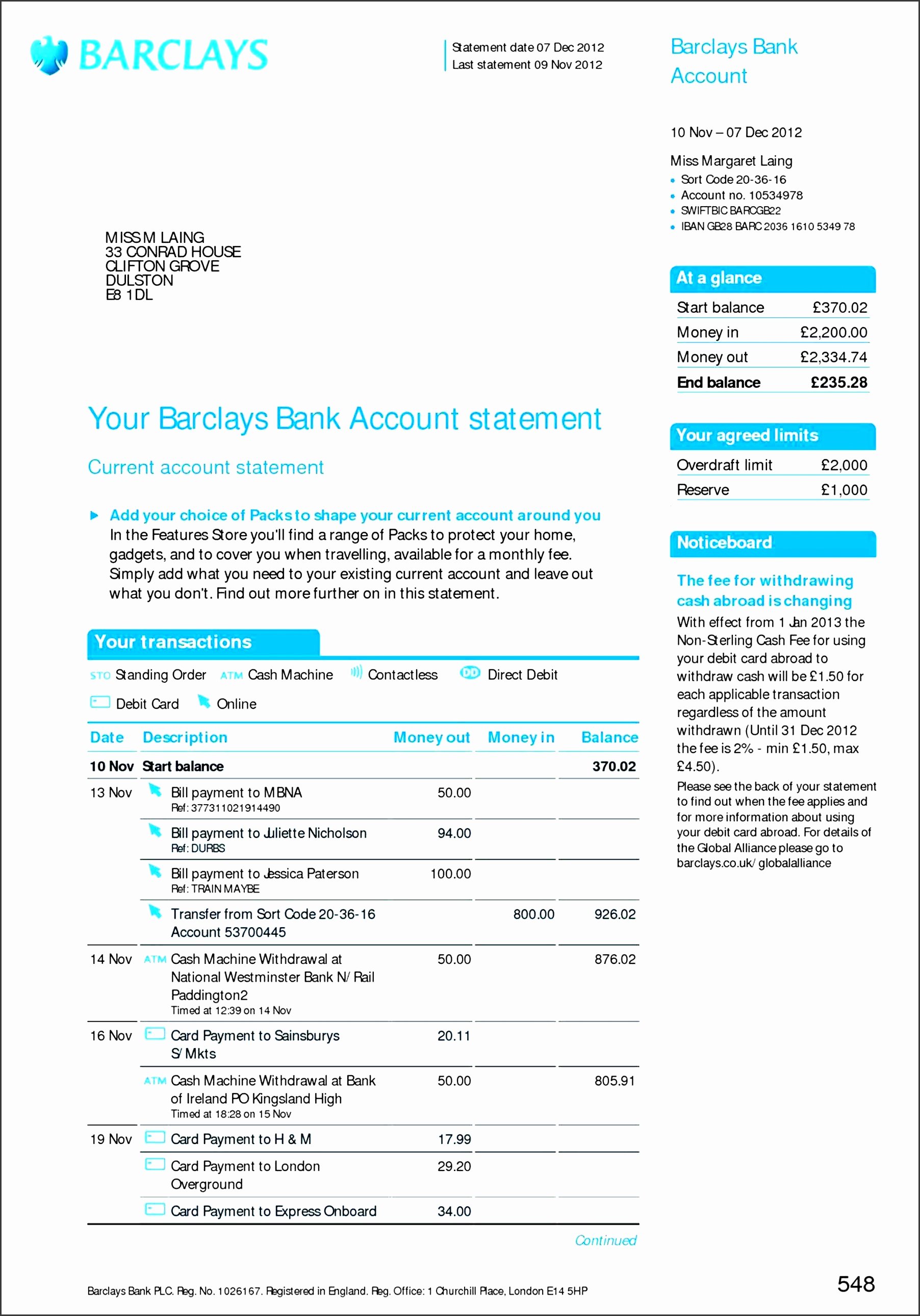 Free Bank Statement Template New 8 Free Bank Statement Line Sampletemplatess