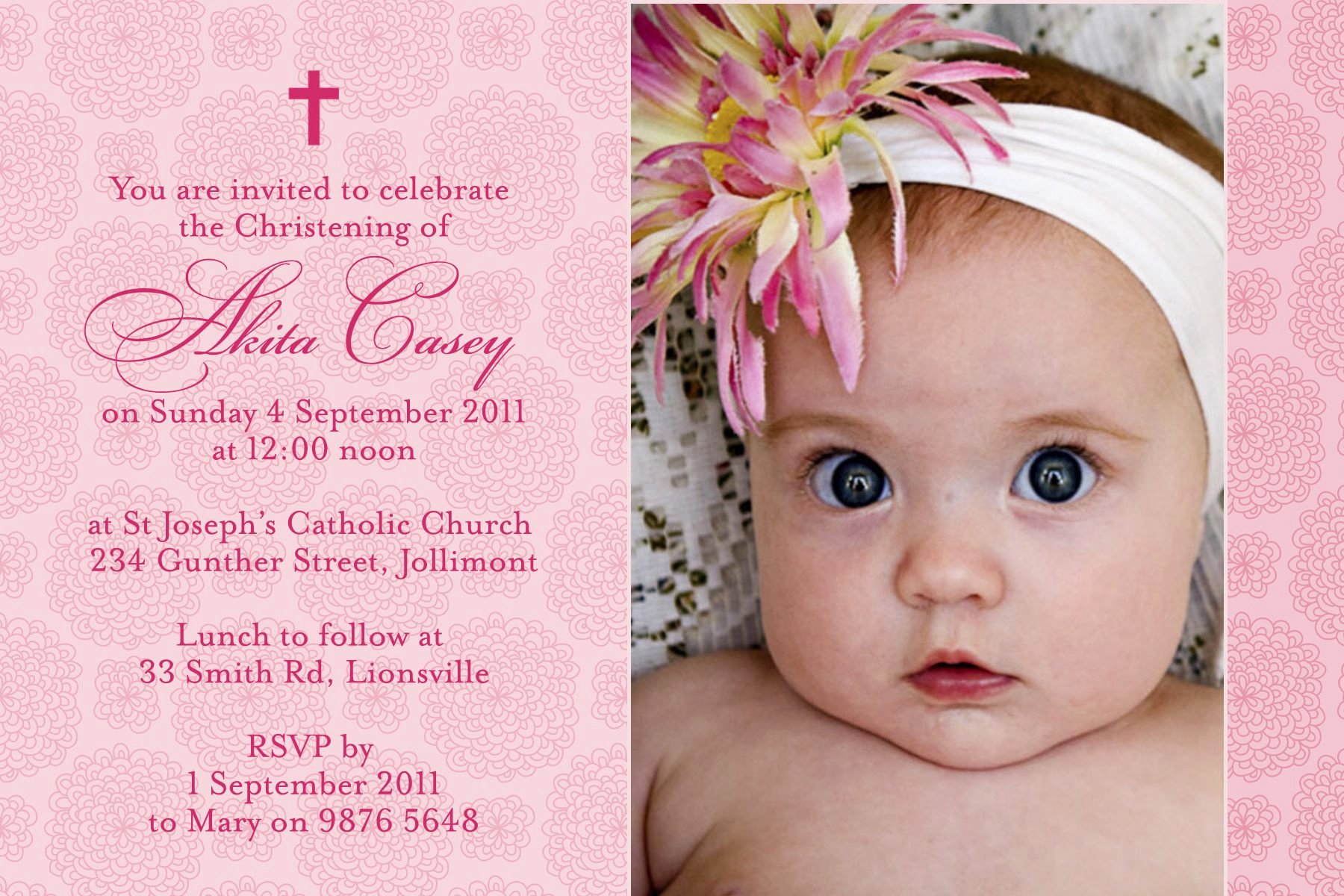 Free Baptism Invitation Templates Awesome Christening Invitation Christening Invitation Template