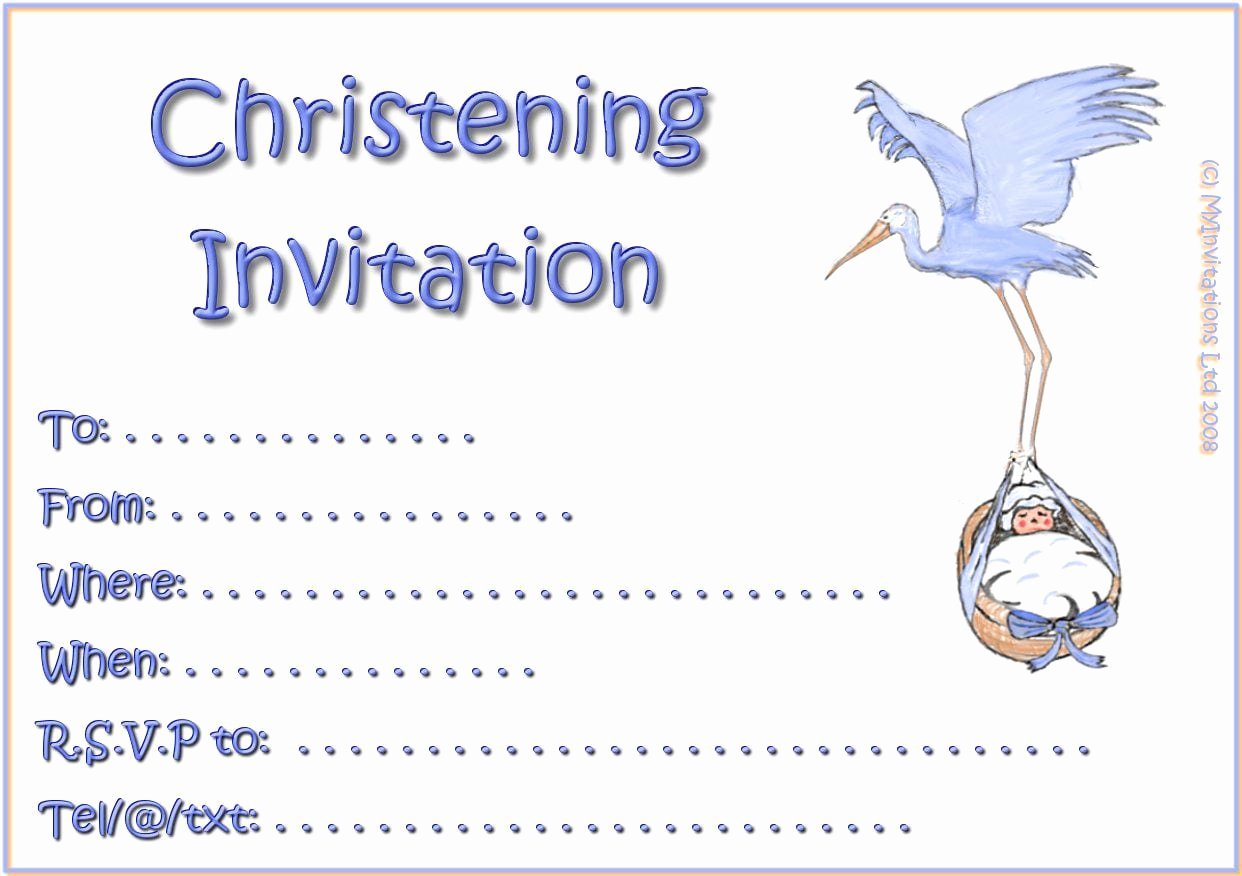 Free Baptism Invitation Templates Elegant Printable Christening Invitations