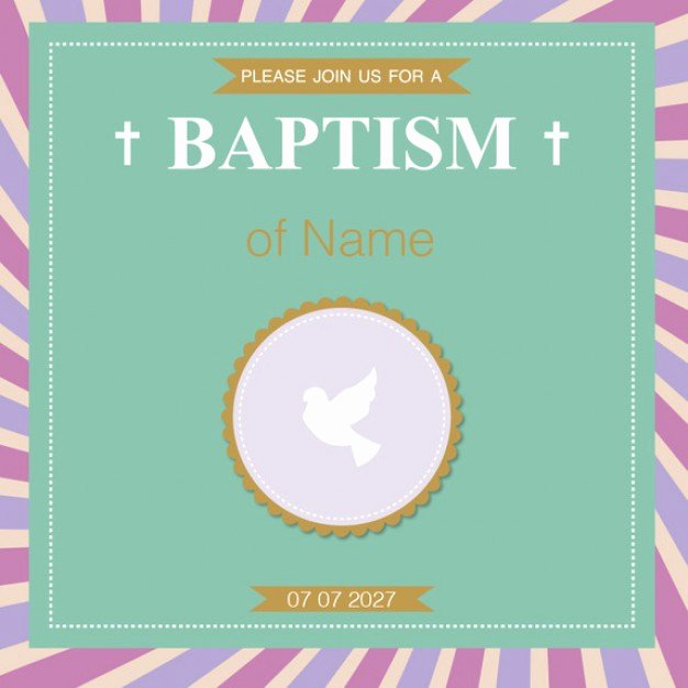 Free Baptism Invitation Templates Fresh Baptism Invitation Template Vector