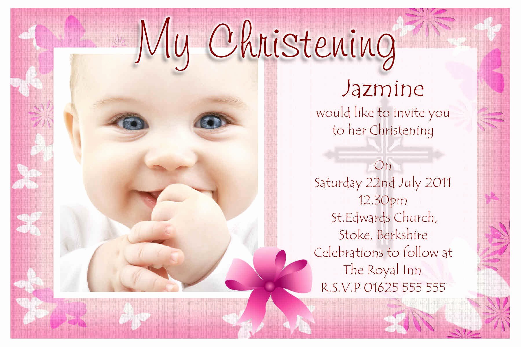 Free Baptism Invitation Templates Lovely Baptism Invitations Free Baptism Invitation Template