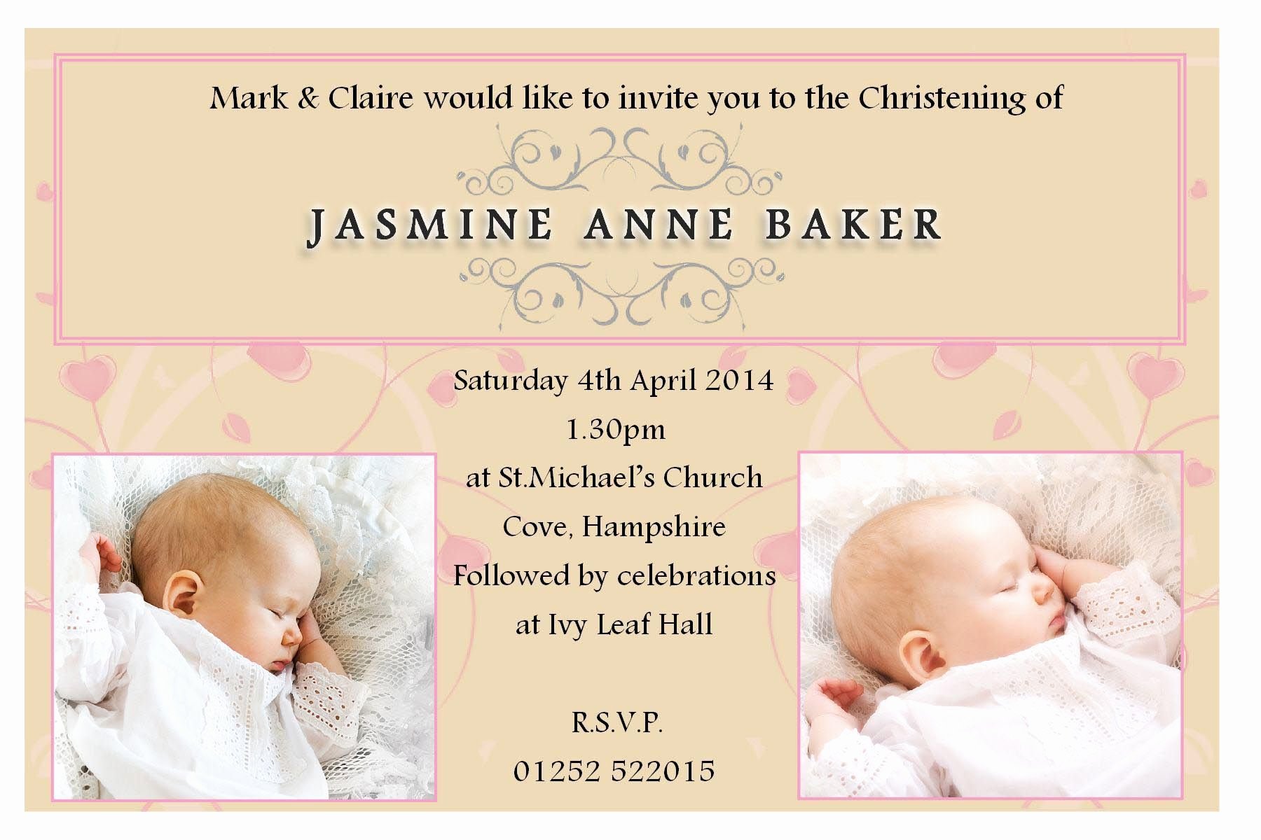 Free Baptism Invitation Templates Lovely Free Baptism Invitation Templates Word