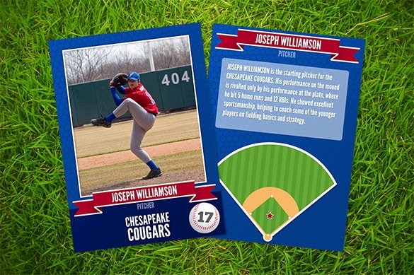 Free Baseball Card Template Download Beautiful Baseball Card Template