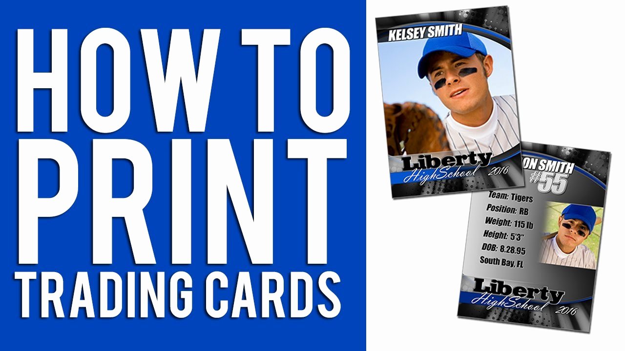 Free Baseball Card Template Download Unique How to Print Custom Trading Cards Tutorial
