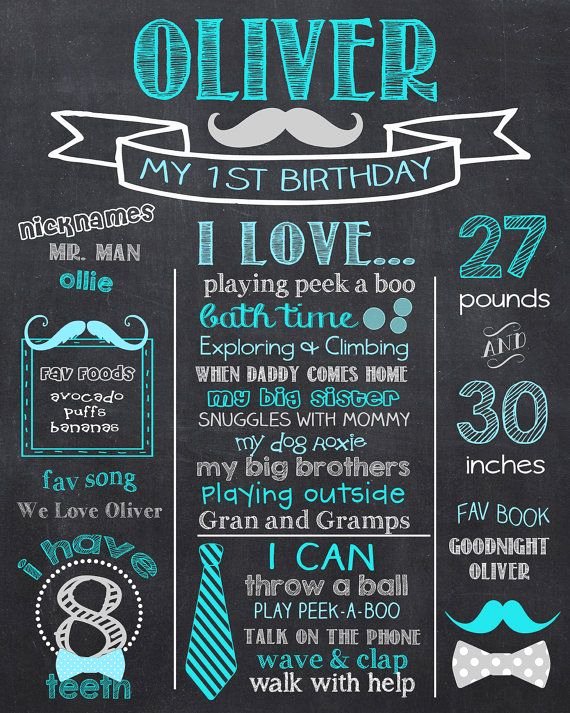 Free Birthday Chalkboard Template Lovely Tie 1st Birthday Chalkboard Mustache &amp; Bow Ties by