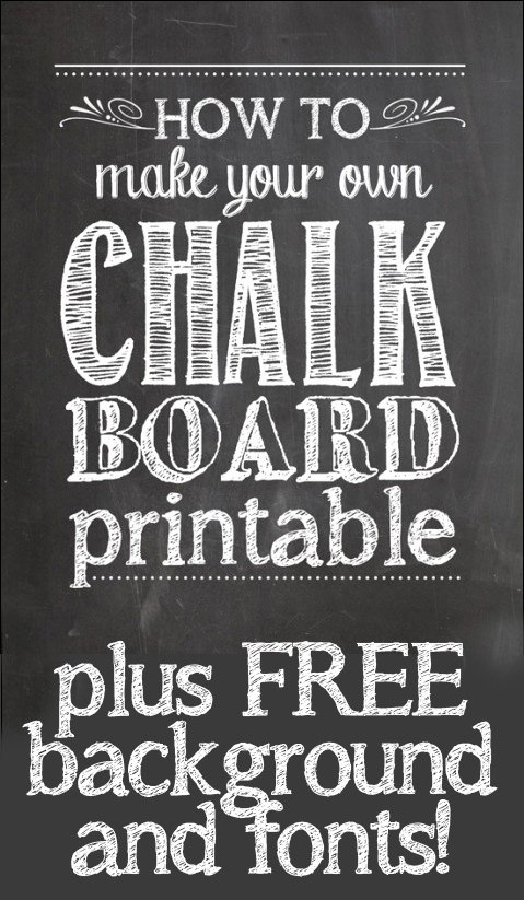 Free Birthday Chalkboard Template Unique How to Make Your Own Chalkboard Printables How to Nest