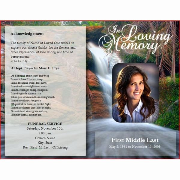 Free Bulletin Template New Downloadable Funeral Bulletin Covers