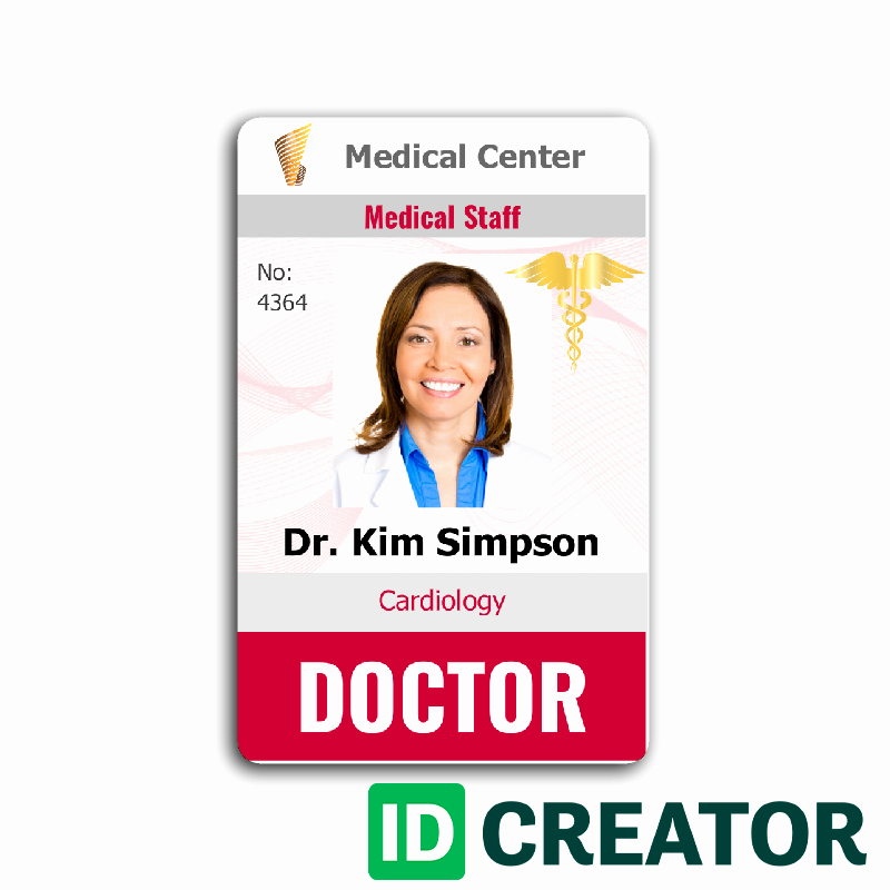 Free Child Id Card Template Fresh Doctor Id Card 4 Healthcare Hospital Badge