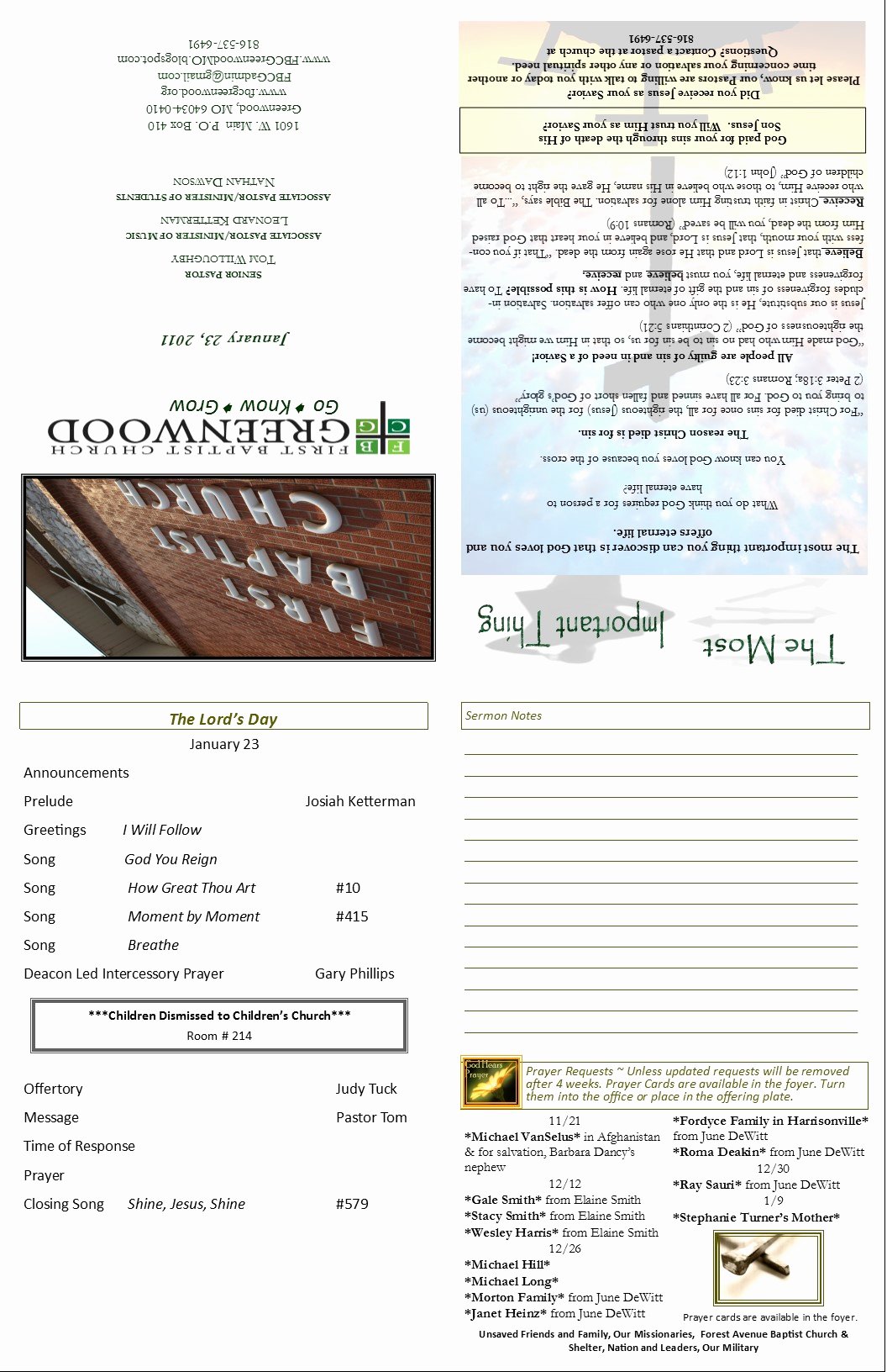 Free Church Bulletin Templates Luxury Church Bulletin Template