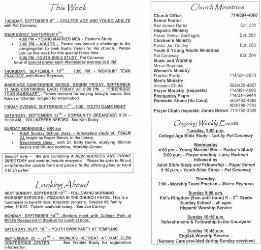 Free Church Bulletin Templates Microsoft Publisher Lovely Church Bulletins Church Bulletin Programs