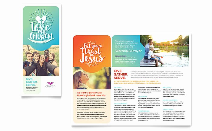 Free Church Flyer Templates Microsoft Word Inspirational Church Brochure Template Word &amp; Publisher