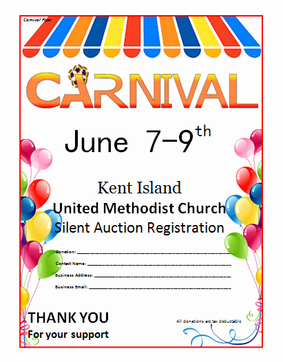 Free Church Flyer Templates Microsoft Word Lovely Microsoft Word Carnival Flyer Template