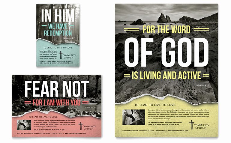 Free Church Flyer Templates Microsoft Word New Bible Church Flyer &amp; Ad Template Word &amp; Publisher