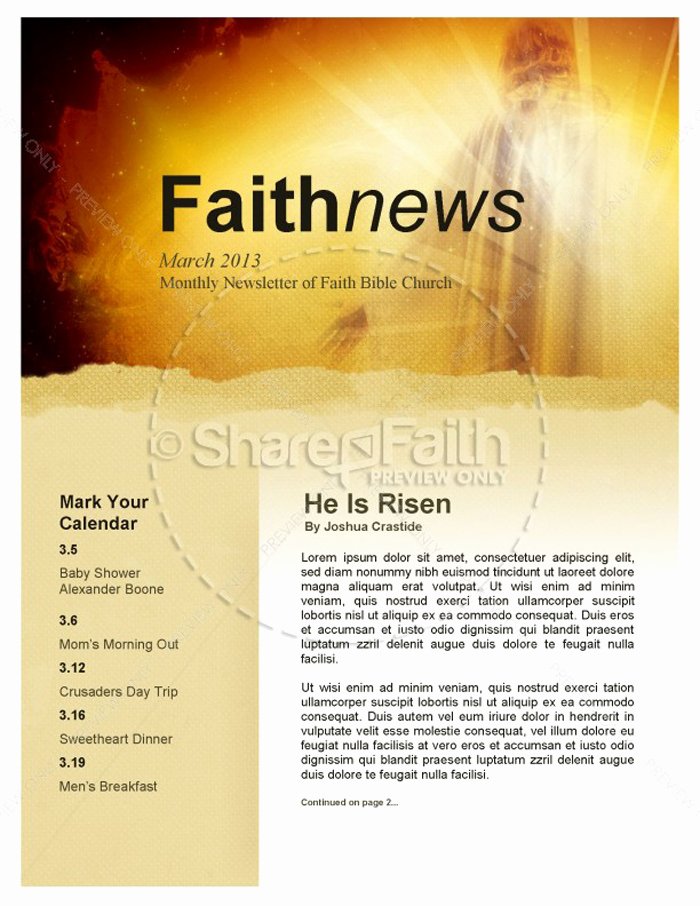 Free Church Newsletter Templates for Microsoft Publisher Luxury 15 Free Church Newsletter Templates Ms Word Publisher