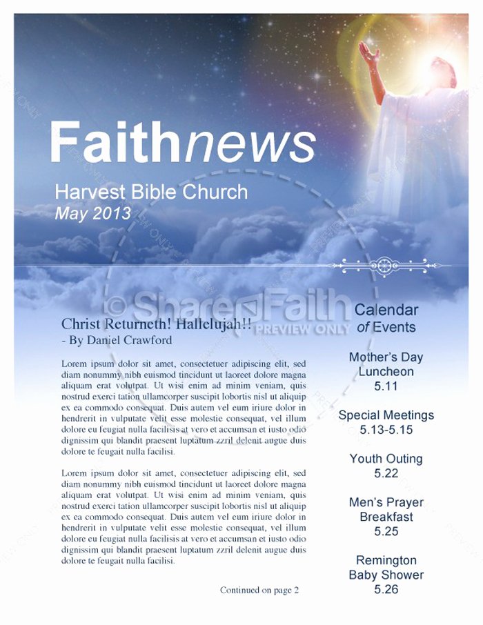 Free Church Newsletter Templates for Microsoft Publisher Unique 15 Free Church Newsletter Templates Ms Word Publisher