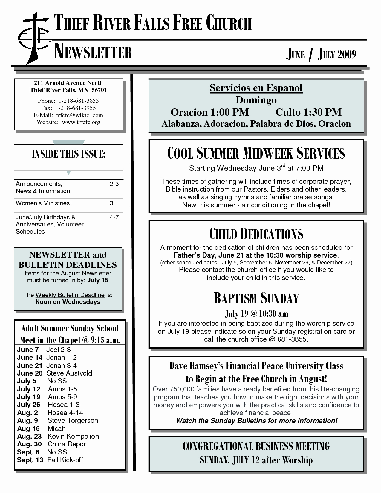 Free Church Newsletter Templates for Microsoft Publisher Unique 8 Best Of Church Newsletter format Youth Church