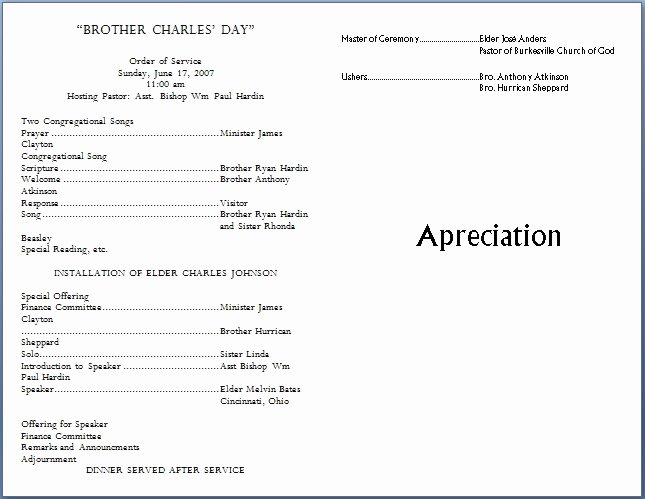 Free Church Program Template Microsoft Word Best Of Church Bulletin Templates