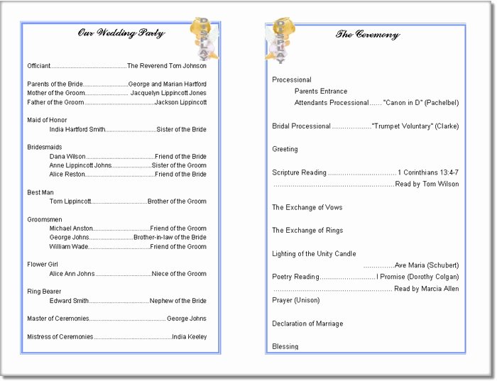 Free Church Program Template Word Lovely Church Program Template