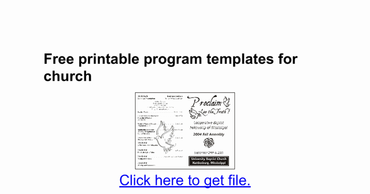Free Church Programs Template Awesome Free Printable Program Templates for Church Google Docs