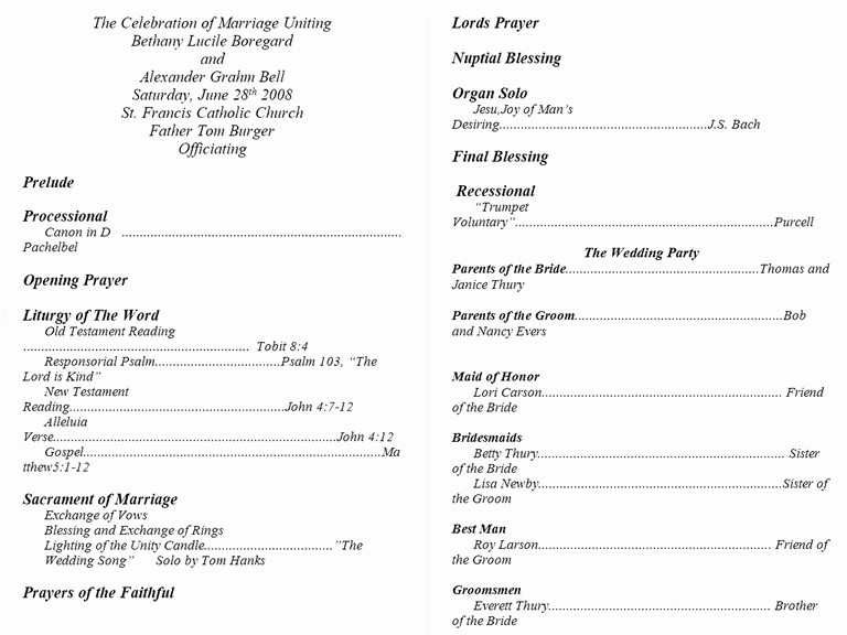 Free Church Programs Template Lovely Free Printable Wedding Program Templates You Ll Love