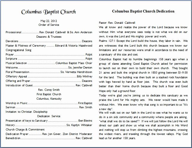 Free Church Programs Template Luxury Church Bulletin Templates