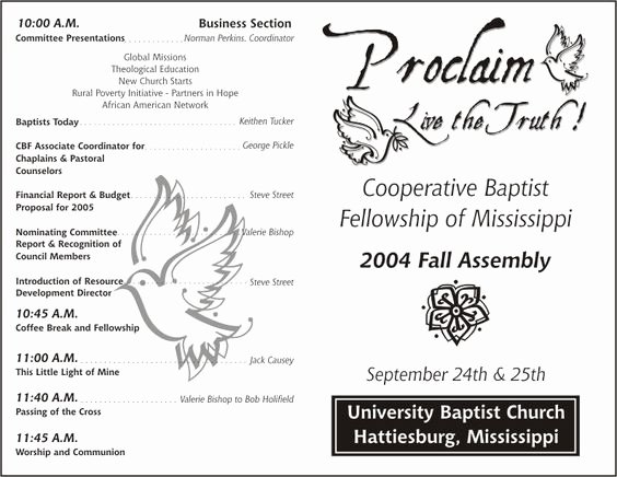 Free Church Programs Template New Church Program Template