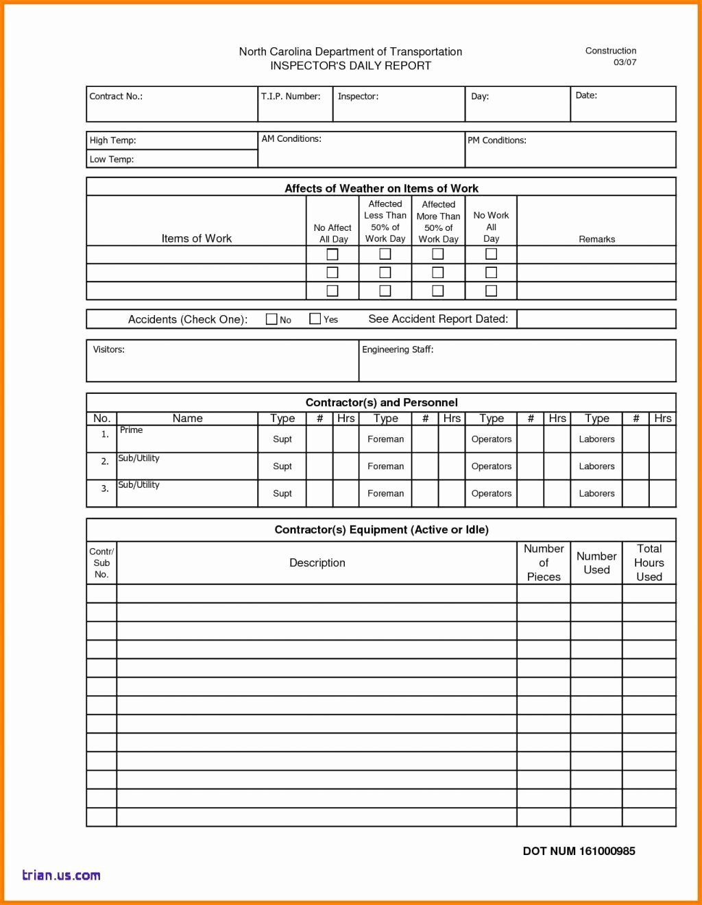 Free Construction Daily Report Template Excel Elegant Daily Work Report format Doc Progress Template for