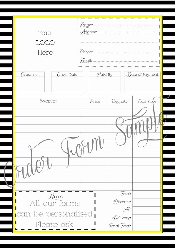 Free Craft order form Template Awesome Best 25 order form Ideas On Pinterest