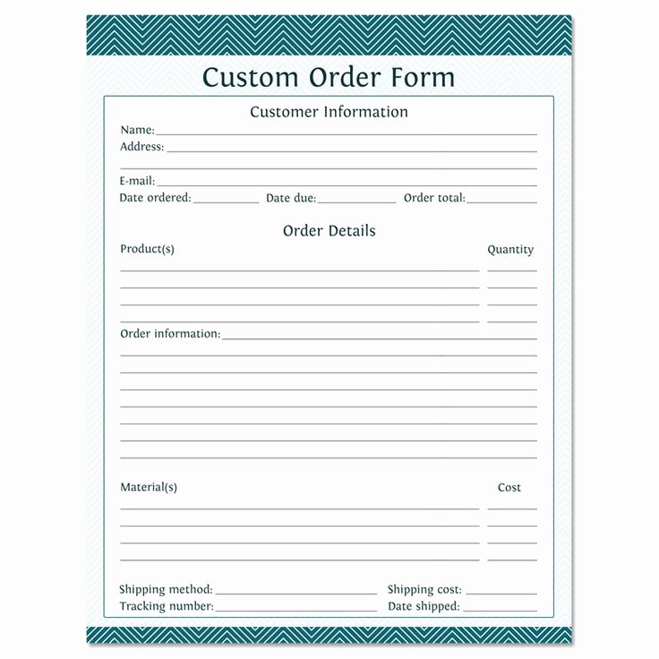 Free Craft order form Template Awesome the 25 Best order form Ideas On Pinterest