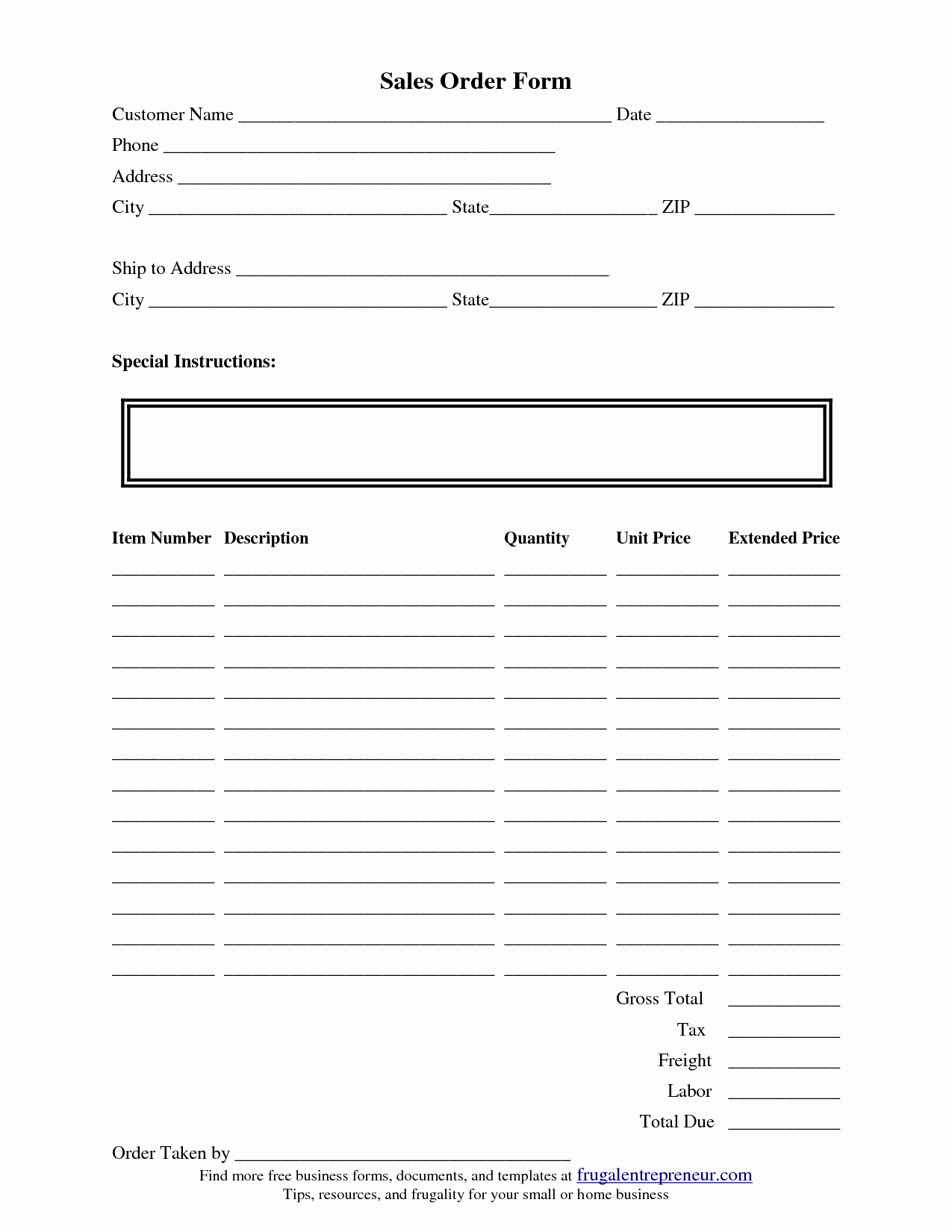 Free Craft order form Template Beautiful Scope Of Work Template order form