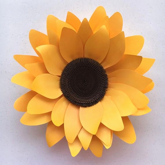 Free Cricut Paper Flower Template New Diy Sunflower Paper Flower Template for Silhouette or