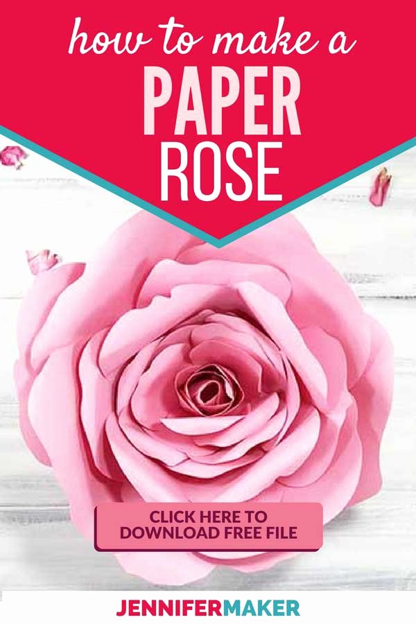 Free Cricut Paper Flower Template Unique Giant Flower Spellbound Rose Every Petal is Unique