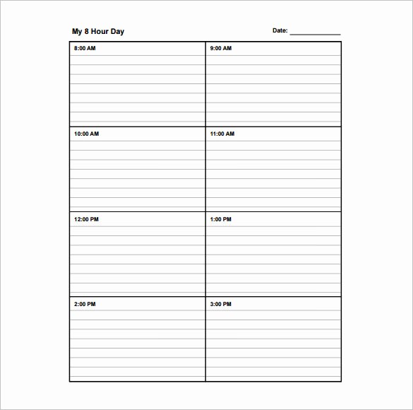 Free Daily Schedule Template Fresh School Schedule Template 13 Free Word Excel Pdf