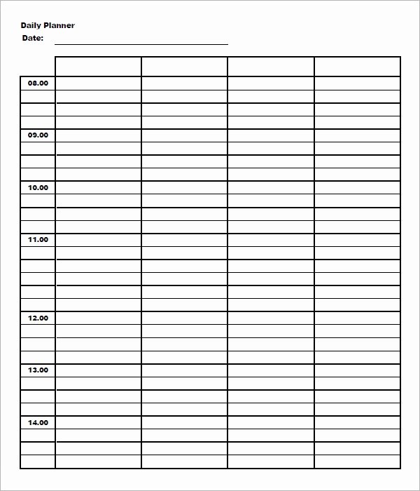 Free Daily Schedule Template Inspirational 23 Printable Daily Schedule Templates Pdf Excel Word