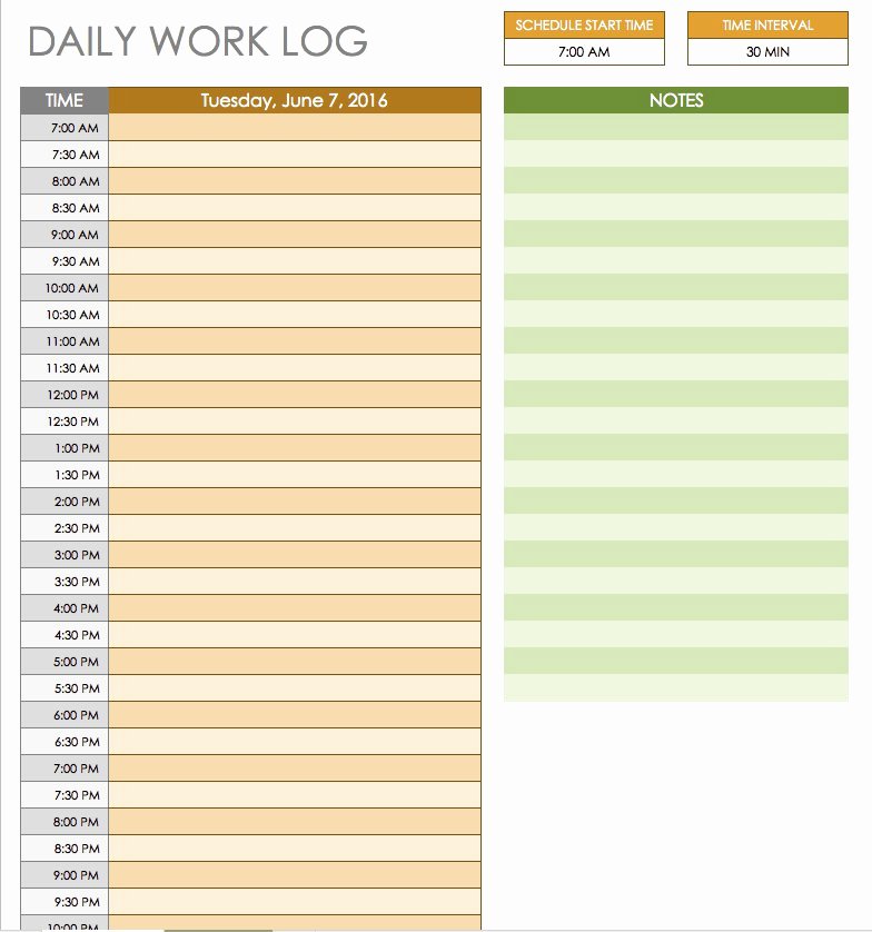 Free Daily Schedule Template Luxury Free Daily Schedule Templates for Excel Smartsheet