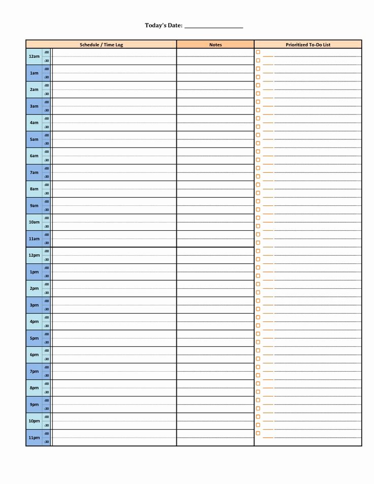 Free Daily Schedule Template New Best 25 Hourly Planner Ideas On Pinterest