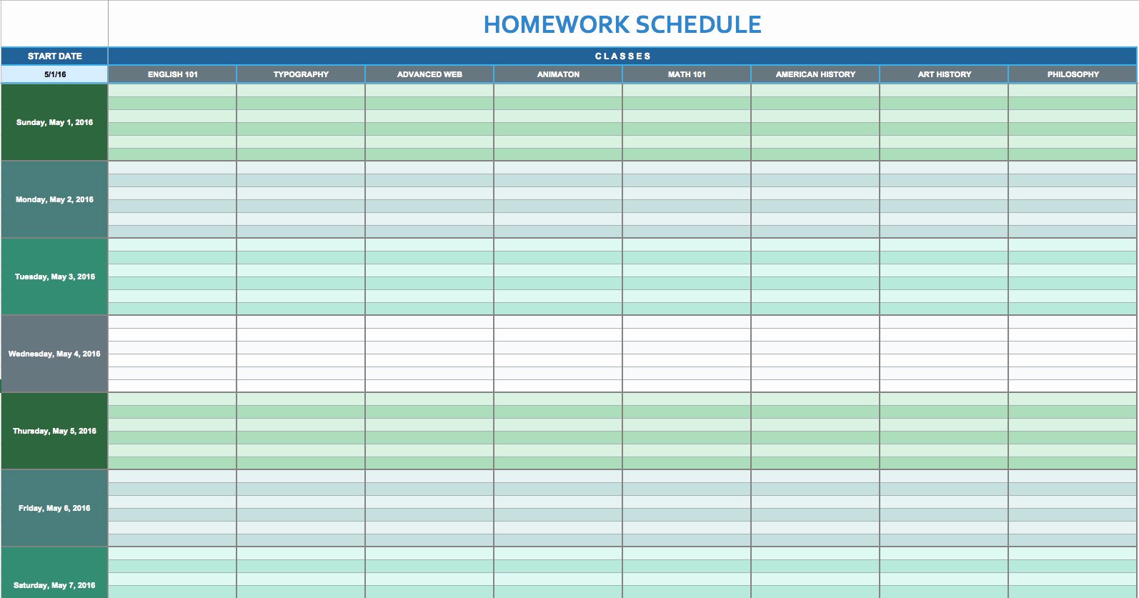 Free Daily Schedule Template New Free Daily Schedule Templates for Excel Smartsheet