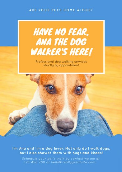 Free Dog Walking Flyer Template Fresh Customize 76 Dog Walker Flyer Templates Online Canva