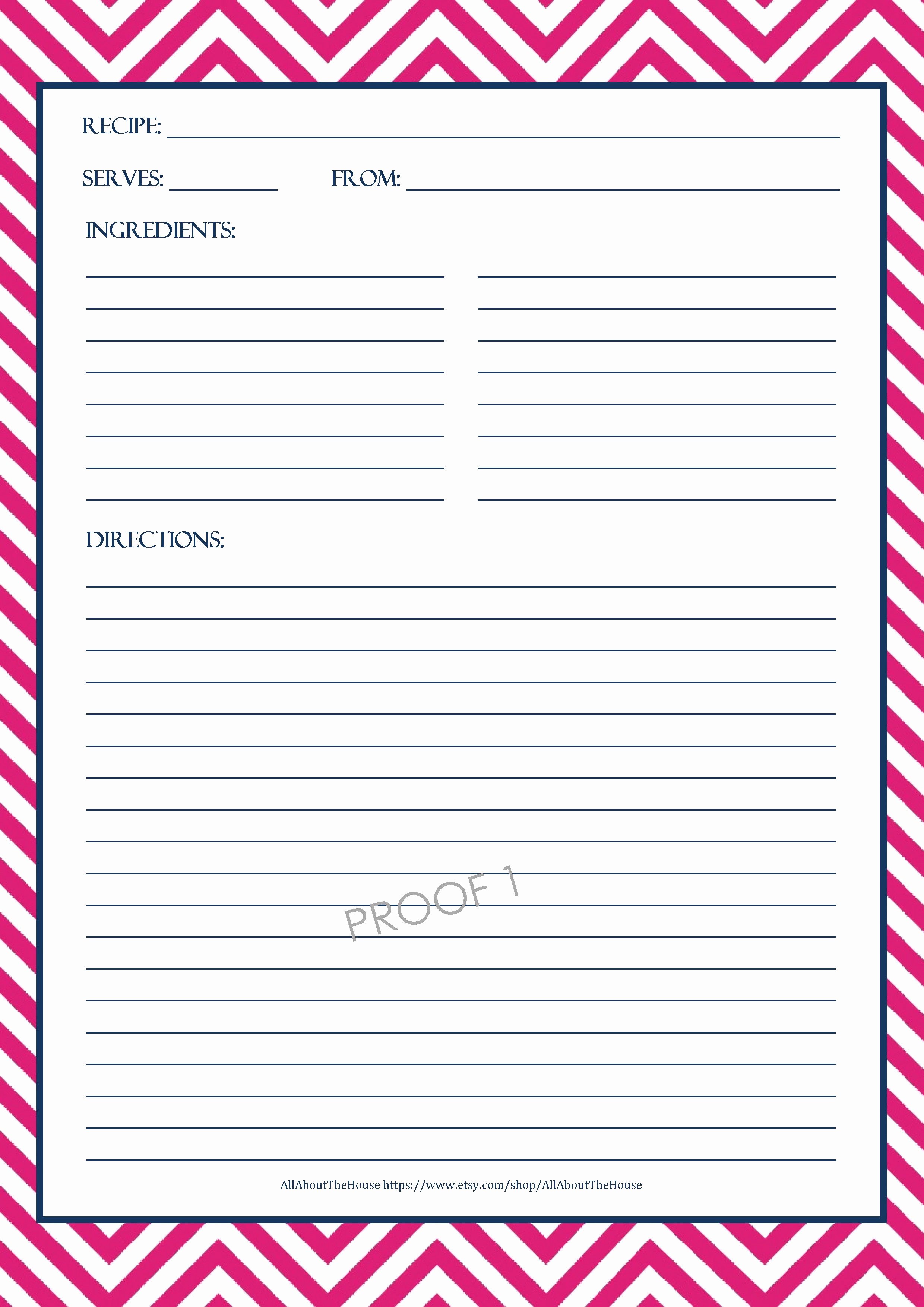 Free Editable Recipe Card Templates for Microsoft Word Awesome Full Page Recipe Creative Templates Google Search