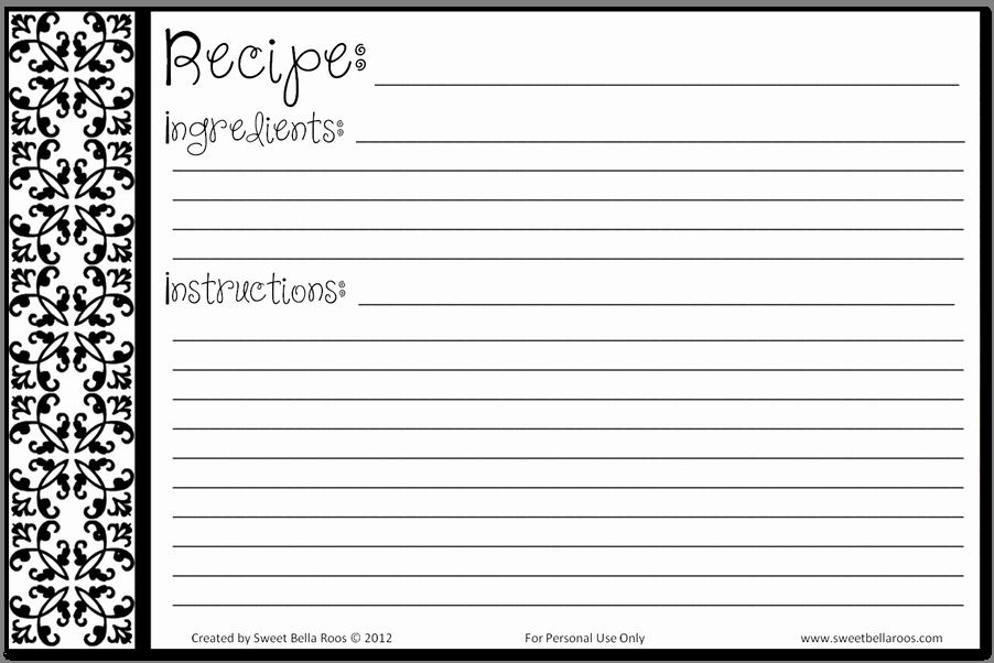 Free Editable Recipe Card Templates for Microsoft Word Inspirational Free Printable Recipe Cards Help You Save Money while