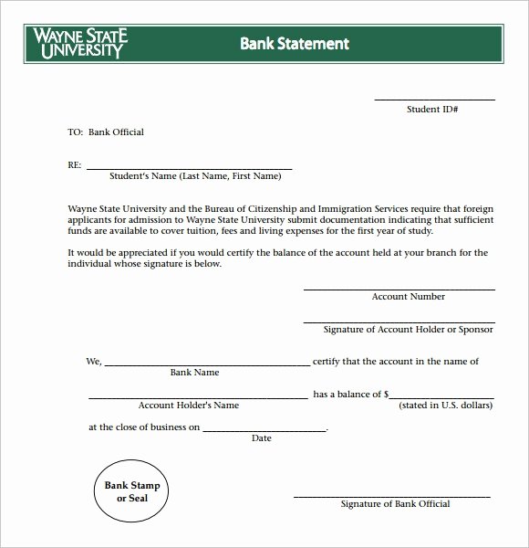 Free Fake Bank Statement Template Beautiful Bank Statement 9 Free Samples Examples format