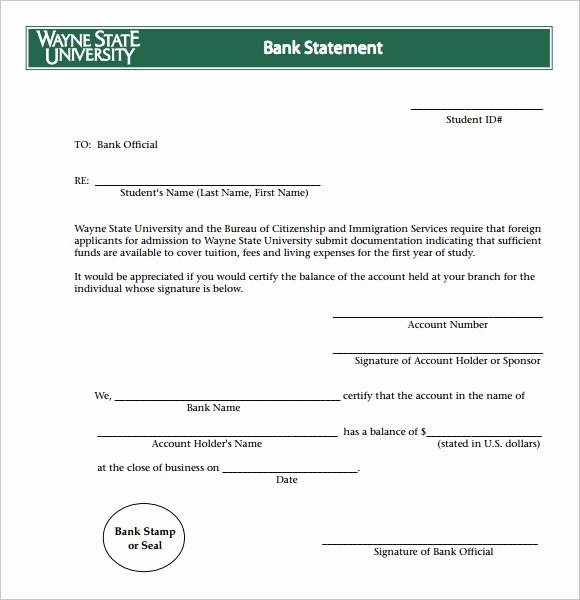 Free Fake Bank Statement Template Beautiful Bank Statement 9 Free Samples Examples format