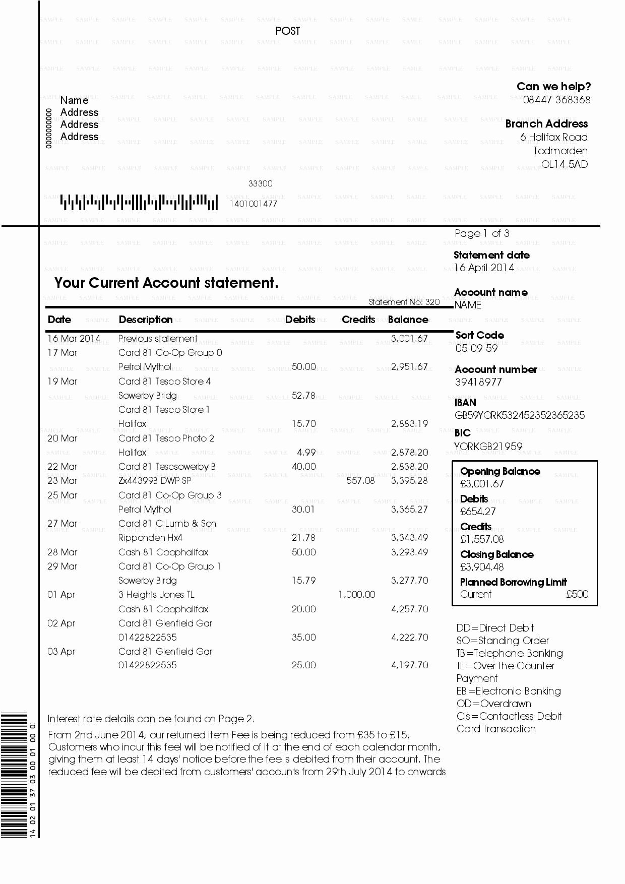 Free Fake Bank Statement Template Lovely Example Replacement Documents &amp; Sample Letters