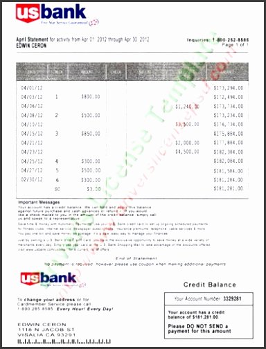 Free Fake Bank Statements Templates Luxury 4 Bank Statement Templates Sampletemplatess